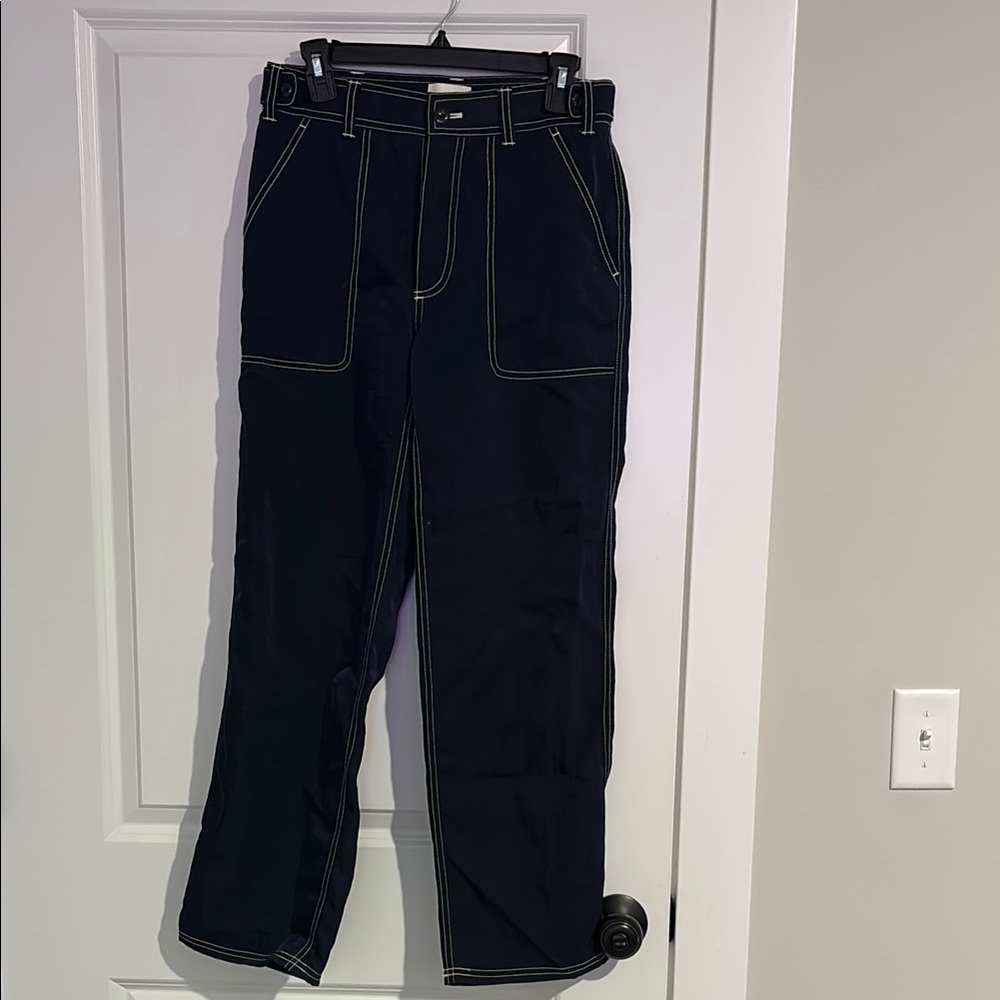 Aimé Leon Dore Navy Pants with Contrast Stitching